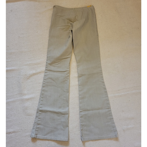 VNT womens low rise flare gasoline tan color pants Size 3 gasoline brand - Picture 3 of 11